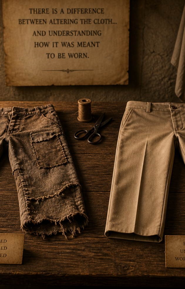 OF ALTERED CLOTH AND RETURNED TRUTH