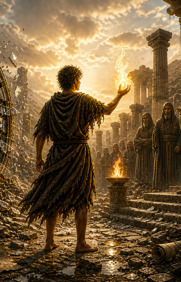 OF THE BROKEN MIRROR AND THE UNBROKEN FLAME